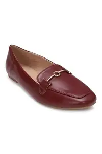 Allen Solly Women Maroon Casual Ballerinas