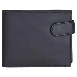Leatherman Fashion LMN Genuine Leather Black Men Wallet 6 Card Slots