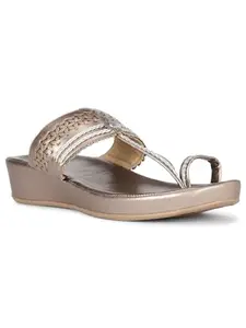 Bata Womens Slipper Davina Toe Ring In Grey, 7 Uk