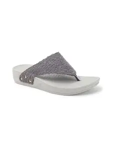 Carlton London Women Fashion Sandal,Grey,UK-8