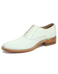 ASM Handmade Goodyear Welted White DerMen Size/Oxford Dress Leather Shoes with Argentina Leather Sole, Leather Insole, Fully Leather Lining and PU Foot pad for Optimum Comfort for Men Size 13