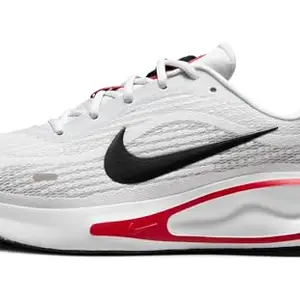 Nike Journey Running Shoes-White/Black-Fire Red-Cement Grey-Fn0228-103-8Uk