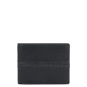 Da Milano RFID Protected Leather Wallet for Men – Blue – Genuine Leather Bifold Wallet with 11 Card Slots, ID Window & Cash Compartments