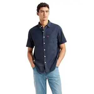 Levi's Men's Solid Slim Fit Shirt White