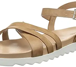 BATA Women's Freya Light Brown Sandal-4 Kids UK (5613823)