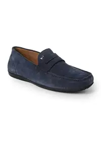 Louis Philippe Mens LPSCSMUFS00319 Navy Casual Slip-on Shoes - 45 EU (LPSCSMUFS00319)