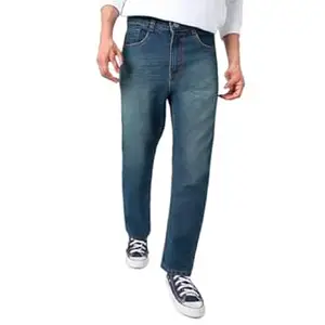 Urbano Fashion Men Mid Rise Straight Fit Washed Jeans Stretchable