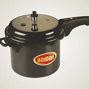 Nandani Hard Anodized Outer lid Pressure cooker 3 Liter Capacity