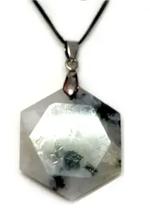 ASTROGHAR Moon Stone Crystal Star Of David Shaped Pendant For Men And Women