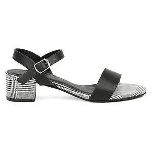 BATA Women's METZ Sandal Black 3 Kids UK (6616056)