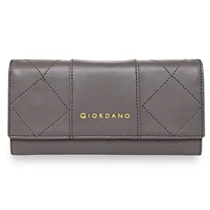 Giordano Women's PU Leather Wallet | Perfect Wallet for Women|Grey