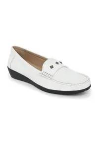 Allen Solly Women White Formal Loafers