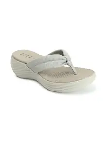 ELLE Women's EL-ST-Wn-46 Grey Wedge Sandal-8 Kids UK