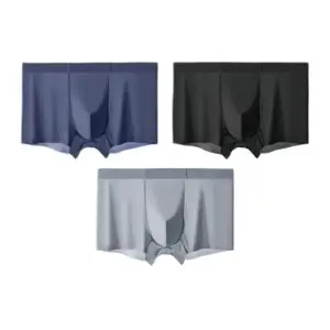 Salegod Men's Ultra-Comfort Ice Nylon Underwear | Moisture-Wicking, Breathable Boxers for Men | Seamless Design | Multicolour_ Size 6XL