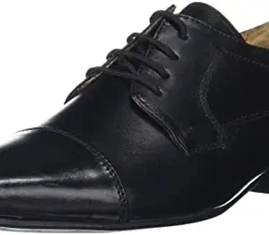 HiREL'S Black Oxford Derby Formal Shoes