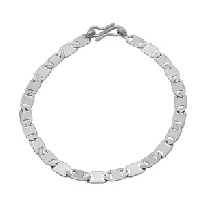 SAIYONI Timeless Grace Silver Bracelet For Men - Silver