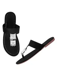 TRYME Fabulous Flat Sandals Casual Comfortable Women Extra Soft Fashionable & Stylish Voguish Slippers For Women & Girls