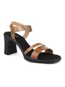 Inc.5 Women Antique Open Toe Block Heels