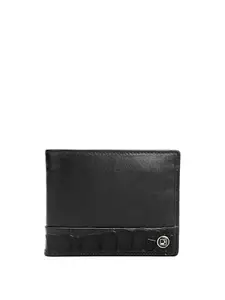 Da Milano RFID Protected Leather Wallet for Men with Card Slot - Black