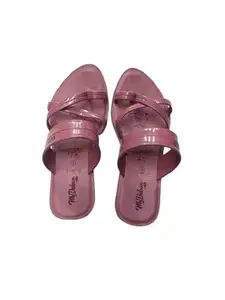 Women's Indoor Outdoor Plush Slippers, Soft Foam Flip Flops, Pink, Medium (Pink, UK Footwear Size System, Adult, Women, Numeric, Medium, 5)