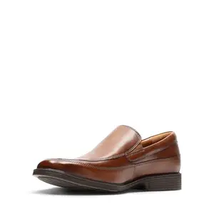 Clarks Men's Tilden Free Dark Tan Lea Leather Formal Shoes-6 UK (39.5 EU) (26130098)