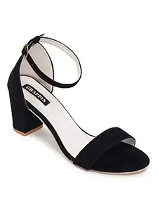Maliso Women Black Heels (FF-D-1124-Black-40)