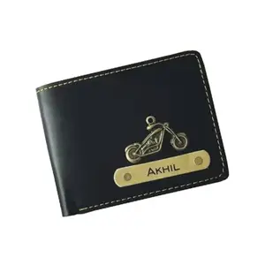 NAVYA ROYAL ART Personalized Wallet for Men and Boys | PU Leather Customized Purse with Name & Charm | Unique Birthday & Anniversary Gift for Men - Black 03