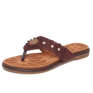 ORTHO JOY Extra-Soft Stylish Doctor Slippers for women - Brown