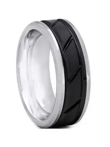 SALTY ALPHA Anti Tarnish Eros Stainless Steel Finger Ring for Men | Stylish Durable Jewellery Accessories | Rings for Man | Minimal Jewelry | Birthday Gift for Boys (Size - 11)