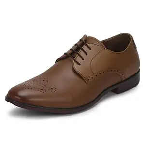 Red Tape Men's Tan Derby Shoes-9