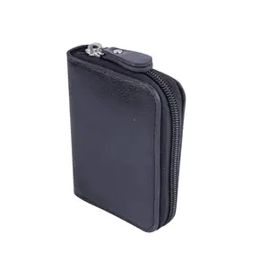 Kesariya Fashion 9 Slots Leather Credit Debit ATM Card Holder Case Wallet for Men & Women (10.5 X 7 X 2 Cm)-Black