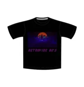 Generic GS Sales | RETROVIBE Space Trip Printed T-Shirt (Round Neck) for men-14101 (XX-Large) Black