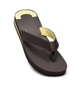 Unisex Rubber Comfortable Orthopedic Doctor Slipper and Flip Flops (Brown, 5)