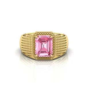 MBVGEMS Ring 14.25 Ratti 14.00 Carat Astrological Gemstone Gold Plated 22K Gold Plated Ring for Men & Women
