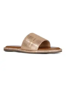 Inc.5 Womens Rose Gold Solid Open Toe Casual Flat Sandals