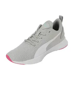 Puma Women's Flyer Runner Gray Violet-Luminous Pink Closed Shoe-3 Kids UK (19225733)