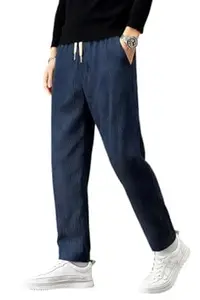 Samfor Men's Comfortable Corduroy Pants | Relaxed Fit Stretch Waist Trousers for Everyday Wear