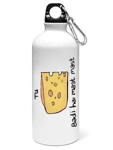 ViShubh Tu CHEESE badi hai mast mast printed dialouge Sipper bottle - for daily use - perfect for camping(600ml)