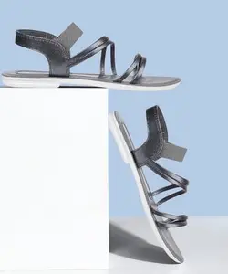 WALKAROO BLUE TYGA BT2703 Womens Fashion Sandals for Casual Wear & Regular Use - Grey