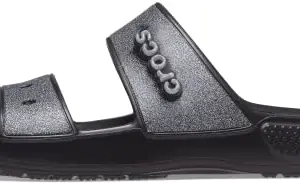 crocs unisex-adult Classic Glitter II Sandal Black Sandal - 4 UK Men/ 5 UK Women (M5W7) (207769-001)