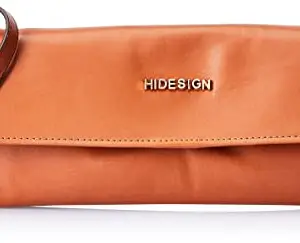 Hidesign Womens Beth Wiii Medium Tangerine Sling Leather Wallet
