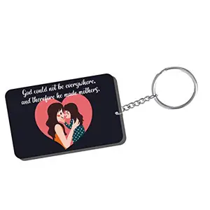 Family Shoping Mothers Day Gifts God Could Not Be Everywhere and Therefore He Made Mothers Keychain Keyring for Car Home Office Keys