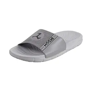 Mochi Mens Synthetic Grey Slippers (Size (9 UK (43 EU))