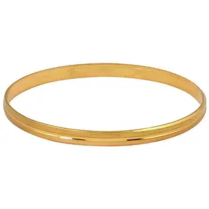 morir Gold Plated Brass Simple Sober Light Weight Daily Use Kada Bracelet fashion jewellery for Men And Women