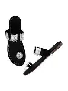 SELFIEE Voguish Flat Sandals Casual Comfortable Women Extra Soft Fashionable & Stylish Slippers For Women & Girls