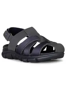 Bata Comfit Men's Slip-on Fisherman Sandal - NAVY (9 UK) (8619338)