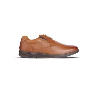 Ferry man Men's Leather Casual Shoes | Stylish & Comfortable | Perfect for Casual & Formal Occasions | Natural Leather | Lightweight & Durable Tan