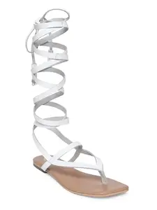 Tao Paris - Gladiator for Women - Flats - White