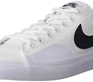 Nike Unisex Adult Sb Blzr Court White-Black Running Shoe-3.5 Kids UK (CV1658-101)