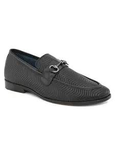 pelle albero Men Black Slip-On Moccasins Formal Shoes - PA-BI-7514_Black_8